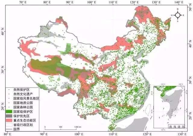 自然保护区分布图高清图片