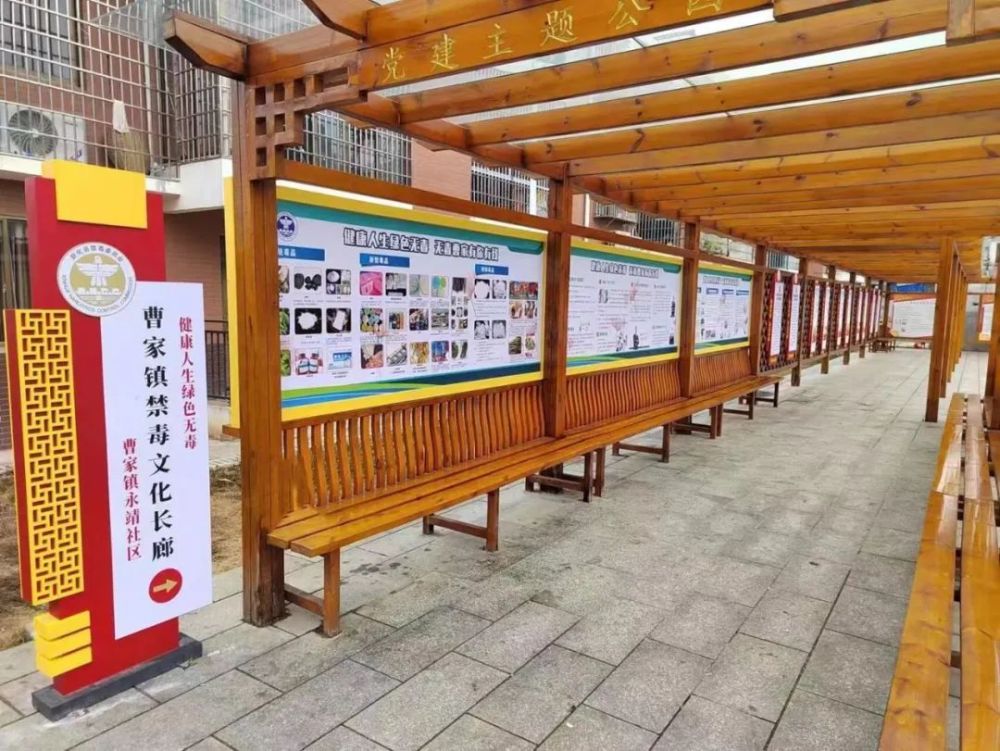 娄底曹家镇文化长廊宣禁毒防毒意识入民心