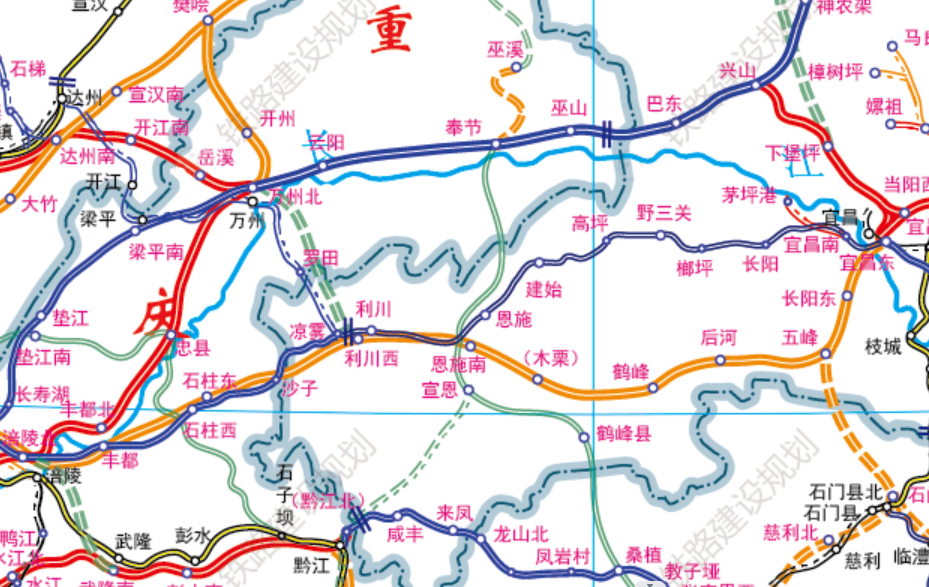 渝宜高铁14,渝宜高铁宜昌至涪陵段还处于项目可研和初步设计报批,争取