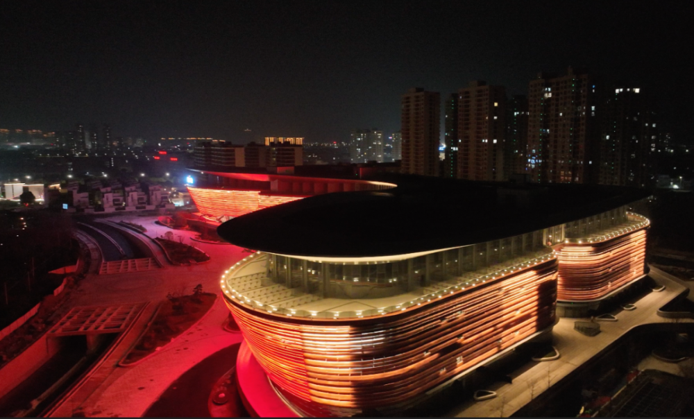 天台县文化中心启动亮灯模式!_腾讯新闻