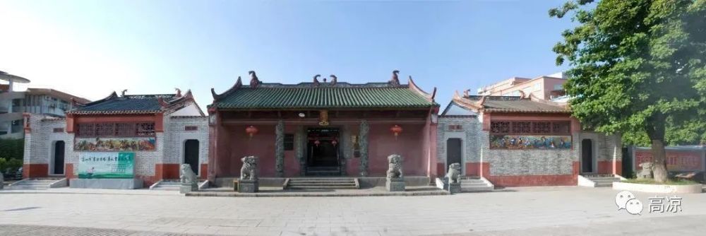 (1535年,坐北向南,砖木结构,广三路四进,中路是冼太庙,东路是潘仙祠