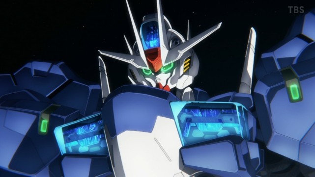 水星的魔女:风灵高达改修型造型与首秀 变身成了生气的肌肉少女