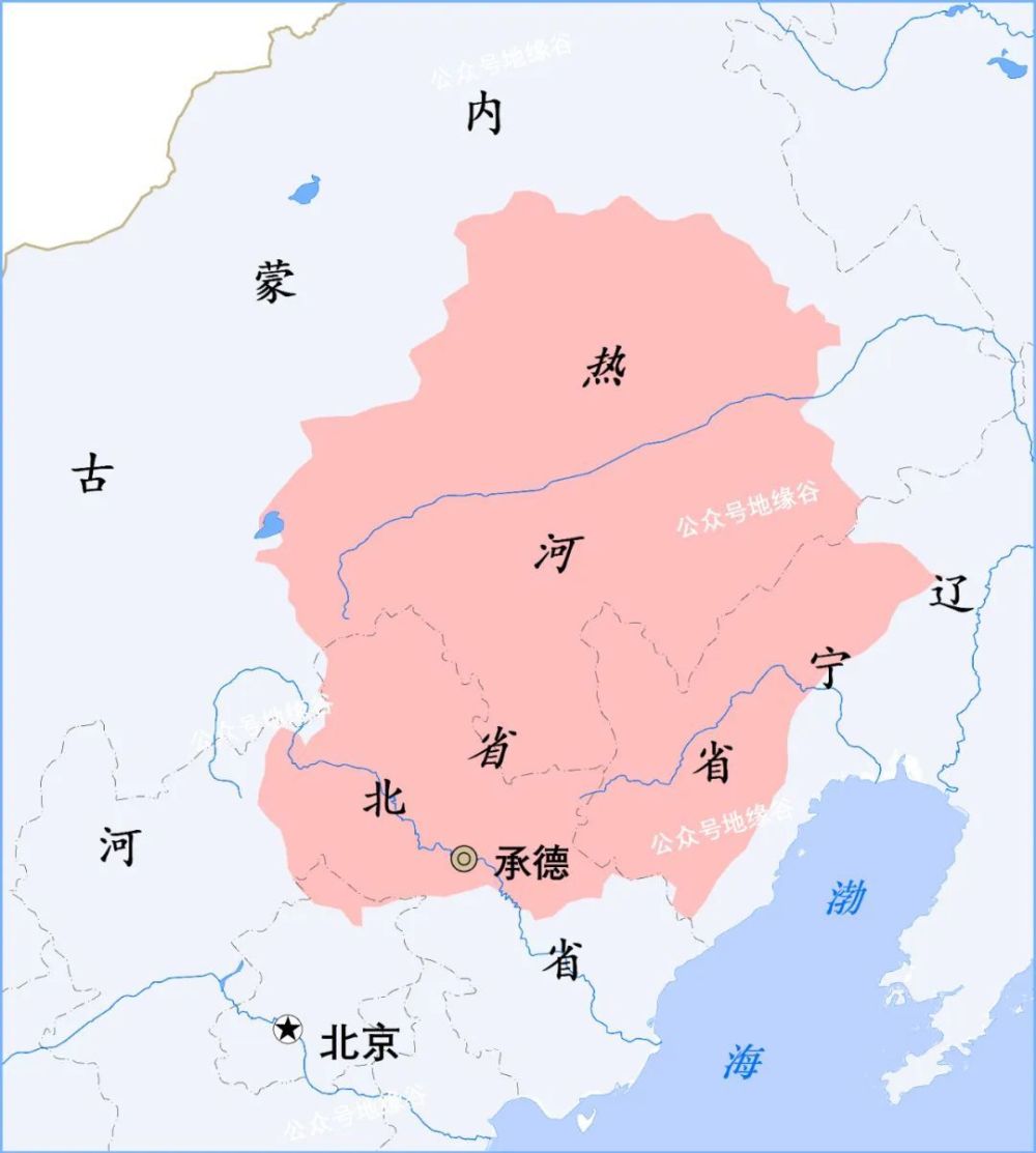 热河省地图图片