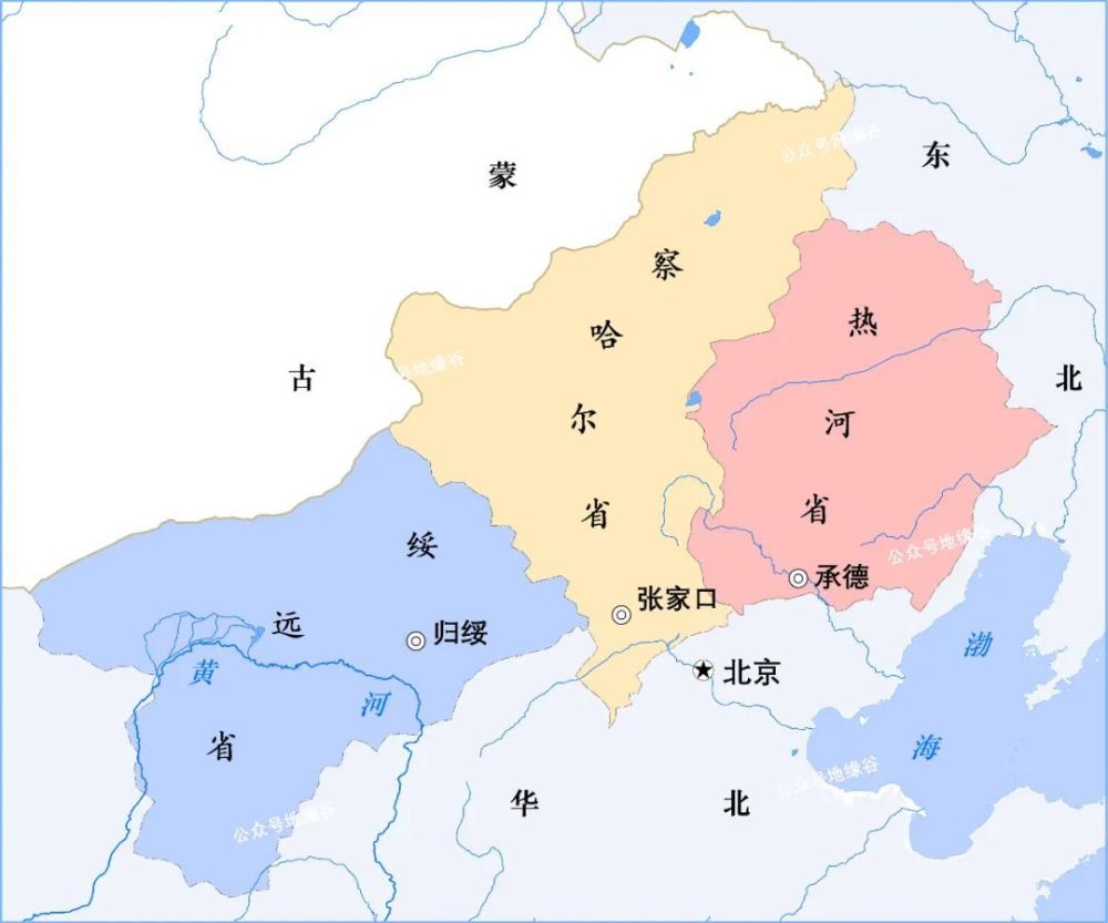 热河省地图图片