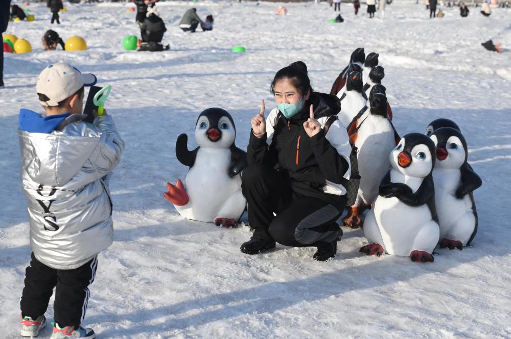 太原稻田公园冬日乐享冰雪运动的快乐