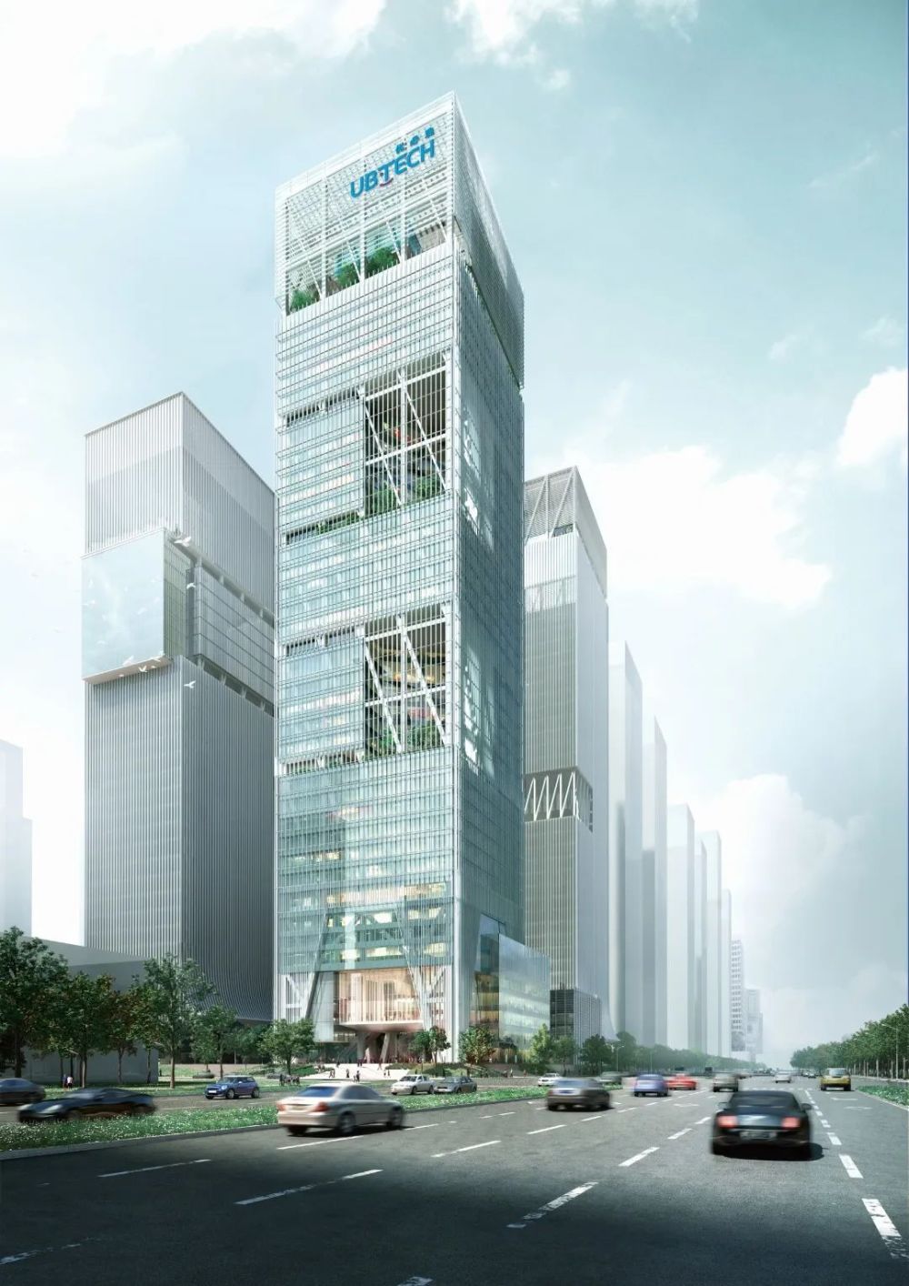 南山高212米的优必选机器人大厦主体结构封顶【深圳新地标】_腾讯新闻