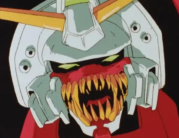 当然高达系列确实有这种能生吃对方的异形,比如说g中的恶魔高达.