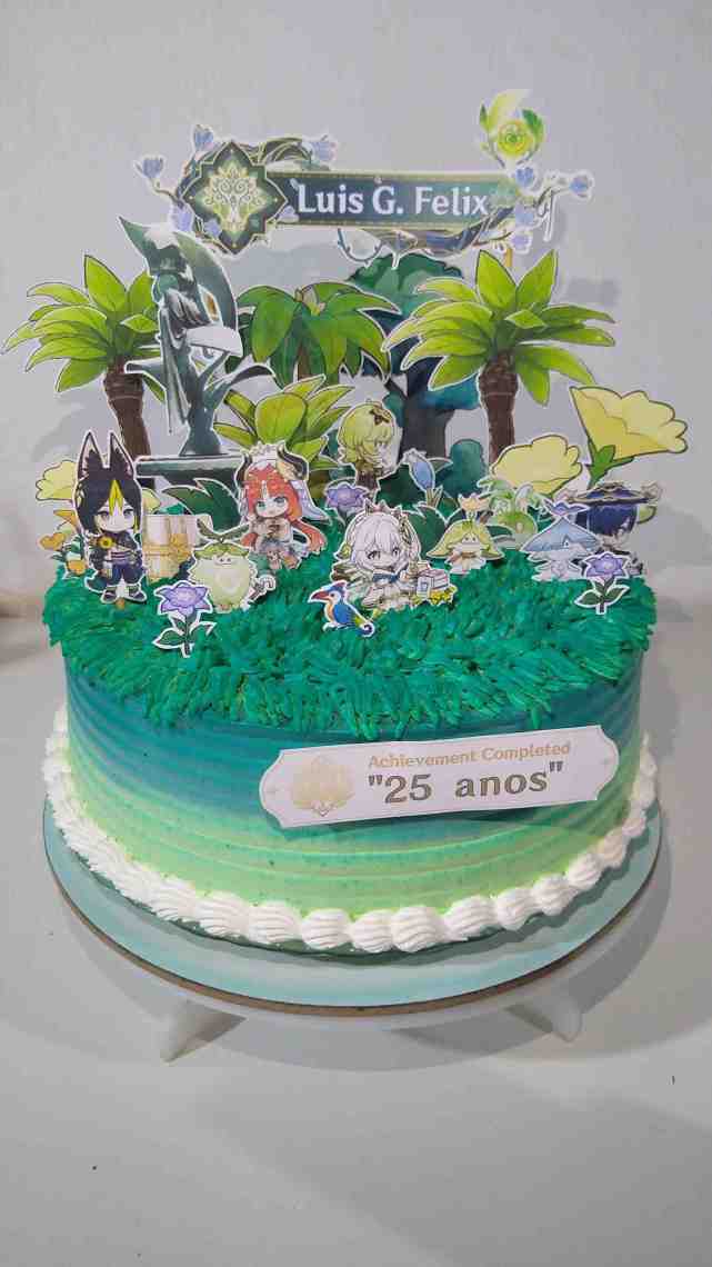 《原神》玩家分享须弥主题生日蛋糕:外观精致食欲大开-腾讯新闻