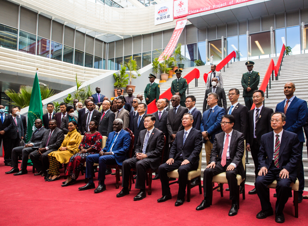 中国援建非洲疾控中心总部竣工秦刚中非友谊伟大丰碑