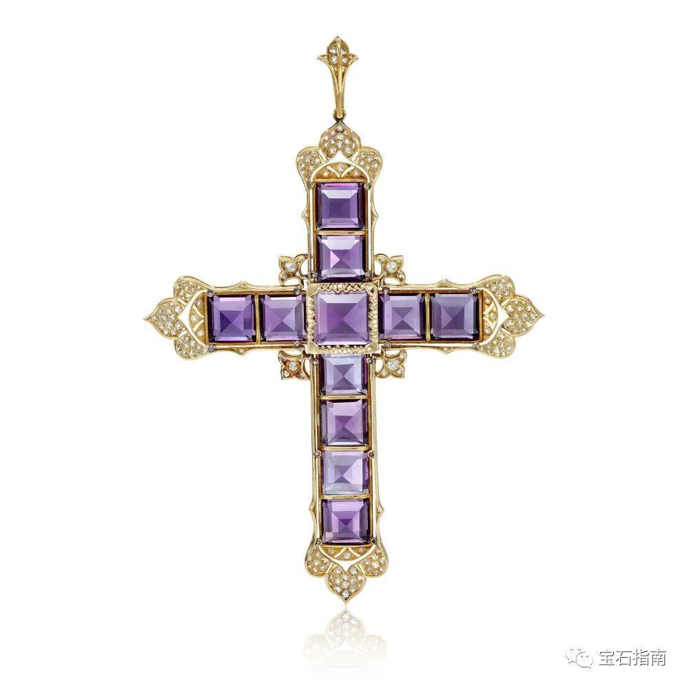 拍卖|苏富比于伦敦拍卖紫水晶十字架吊坠:戴安娜王妃曾佩戴亮相插图1