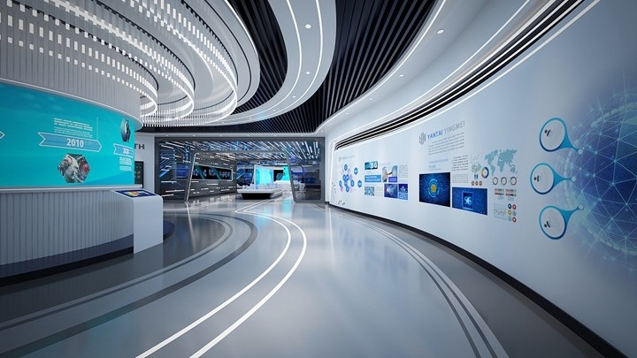 除此之外,不同设备的展示手段使用也是智慧数字展厅设计的一大亮点