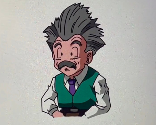 一下子衰老到了接近70岁的样子了,头发都花白了,真成了老头了,就克林