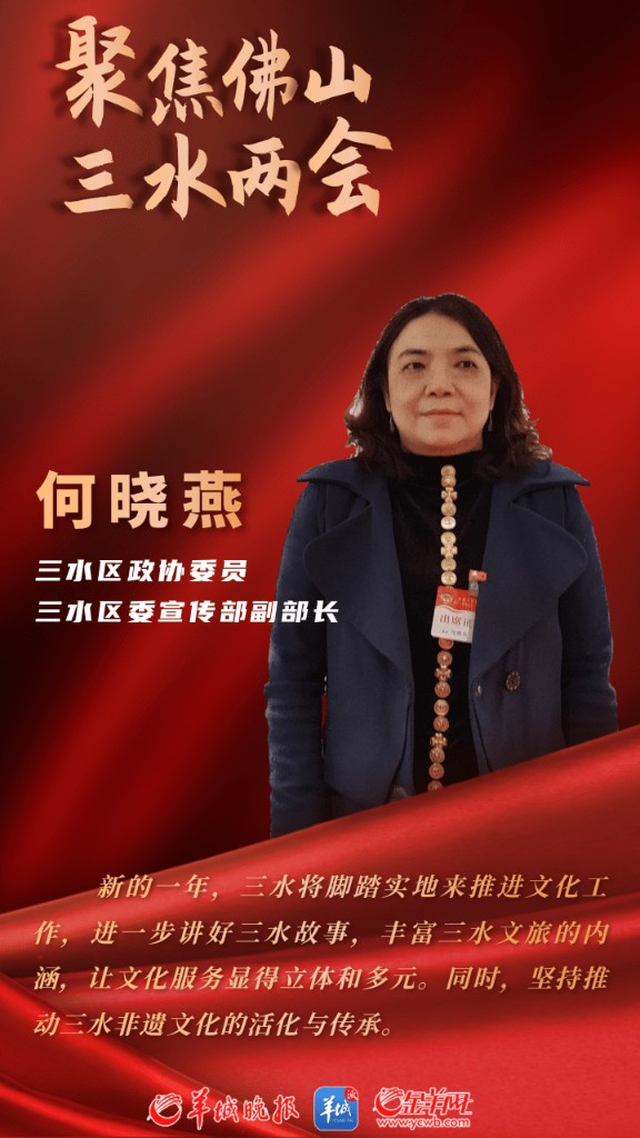人物专访三水区政协委员何晓燕脚踏实地讲好三水故事