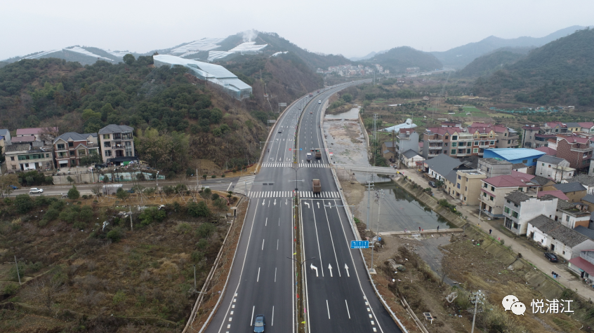 起点位于兰溪与浦江交界处351国道兰溪横溪至马涧段改建工程完工并