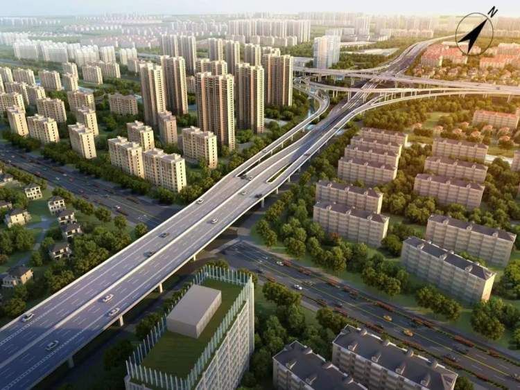 三座跨线桥让车畅其流杨高南路改建工程有新进展