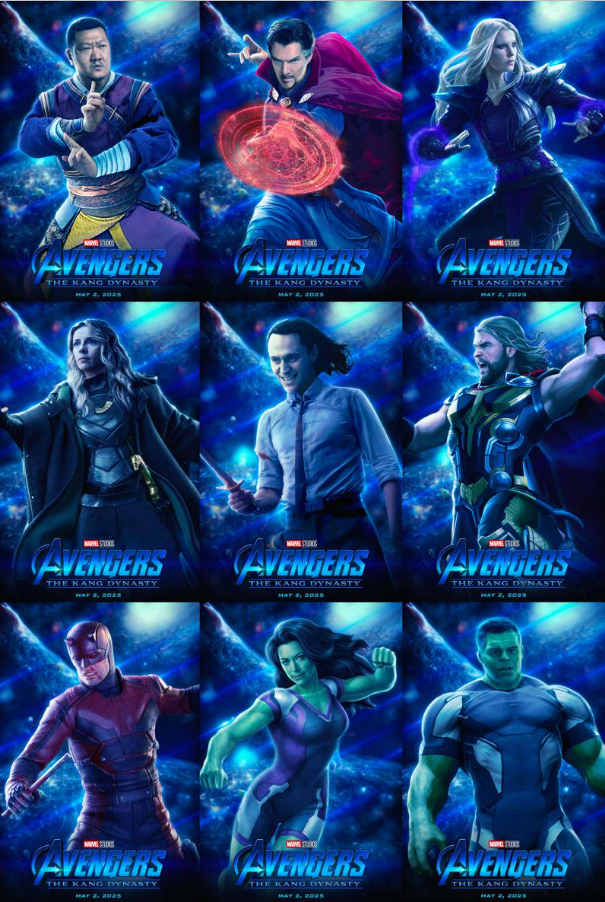 一起来看复联5全成员海报