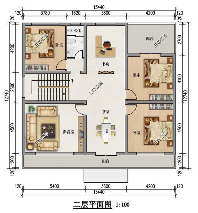 1314米二層美式別墅9米麵寬大客廳看著都大氣