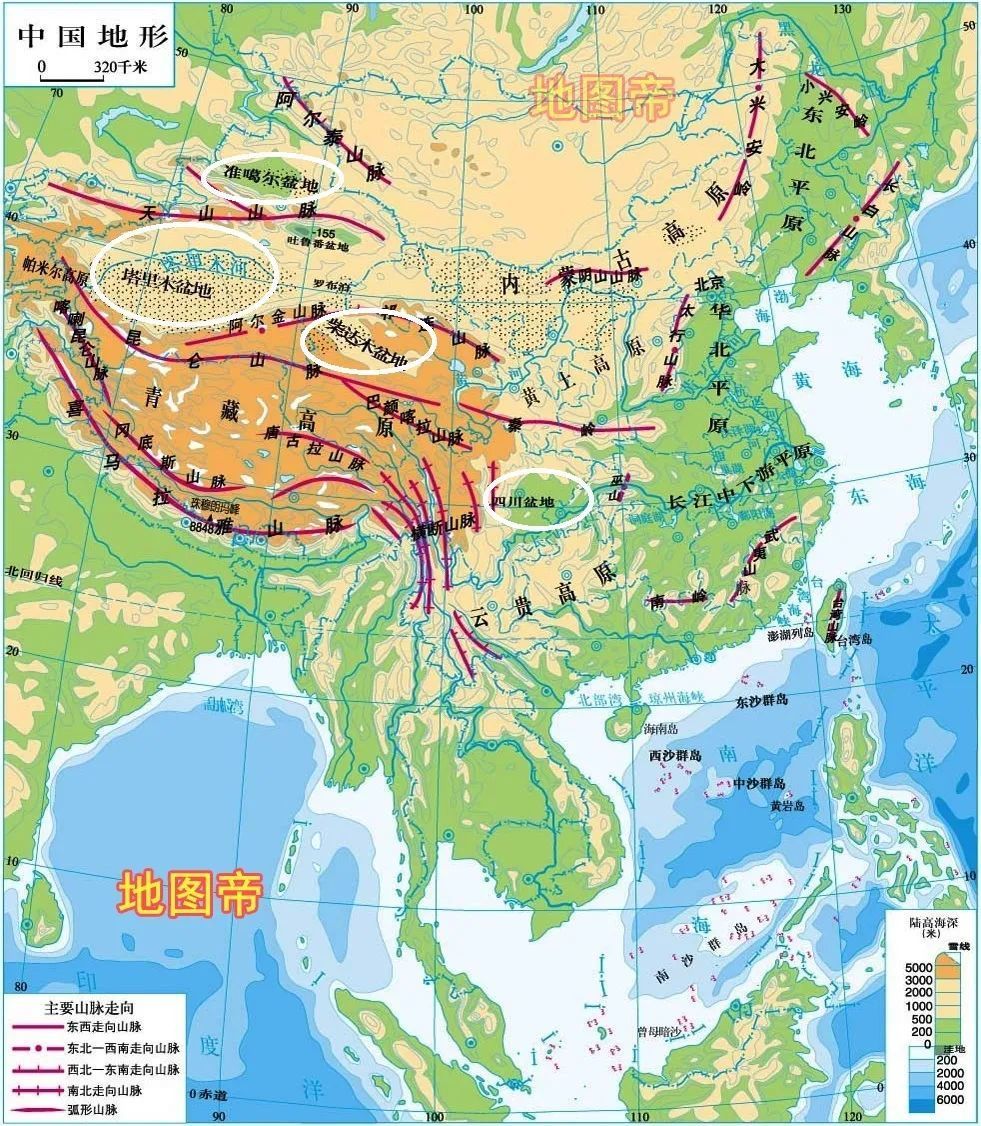 我国四大盆地在哪?各有什么特点_腾讯新闻