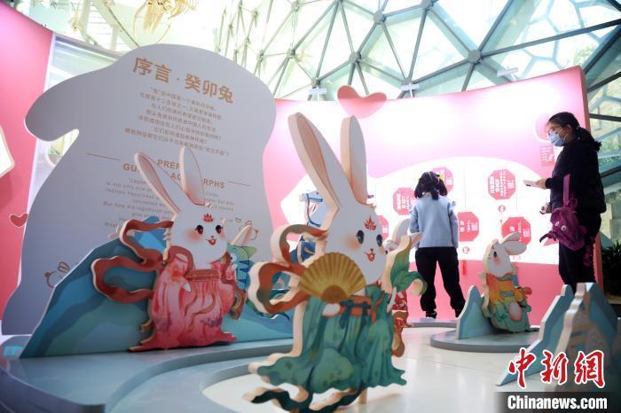 钻兔子洞看萌兔前世今生2023兔年生肖展上海开展