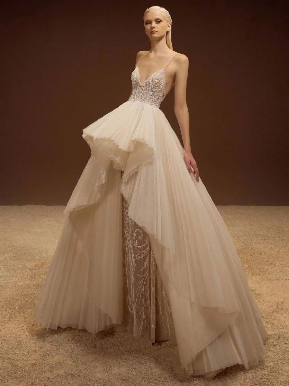 wang,頂級仙牌的婚紗系列得看看|georges hobeika fall 2023 bridal