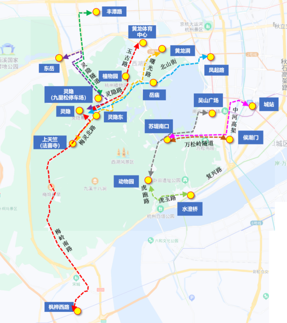 杭州7号公交线路图图片