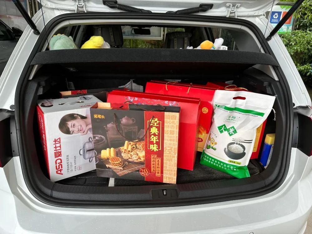 春节返乡后备箱里满满的全是爱