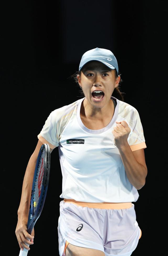 张帅在澳网比赛资料图(图片来源:新华社)(来源:极目新闻)