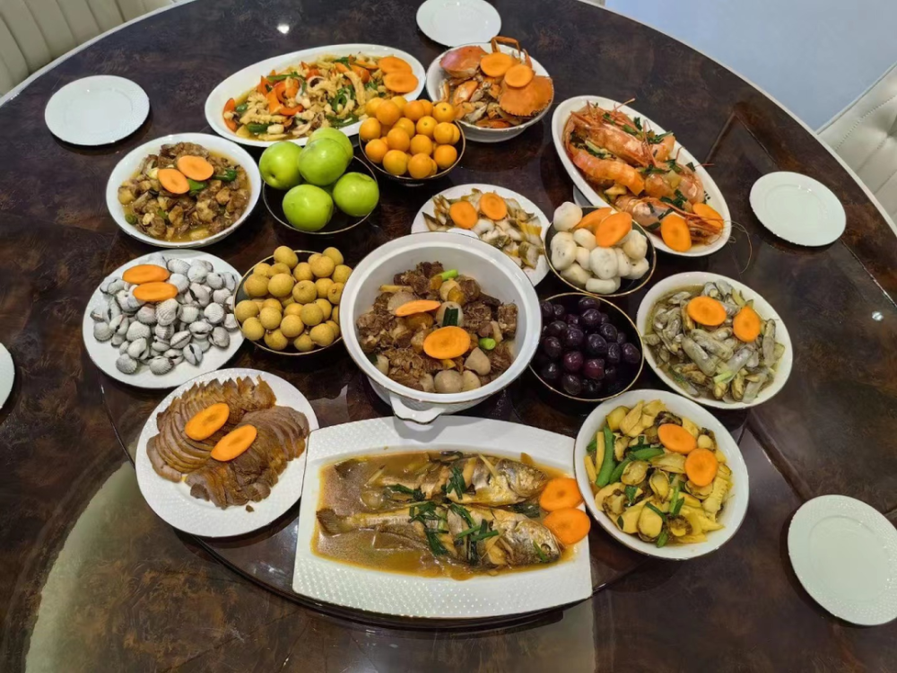 刚刚温州一大波年夜饭出炉太豪华了