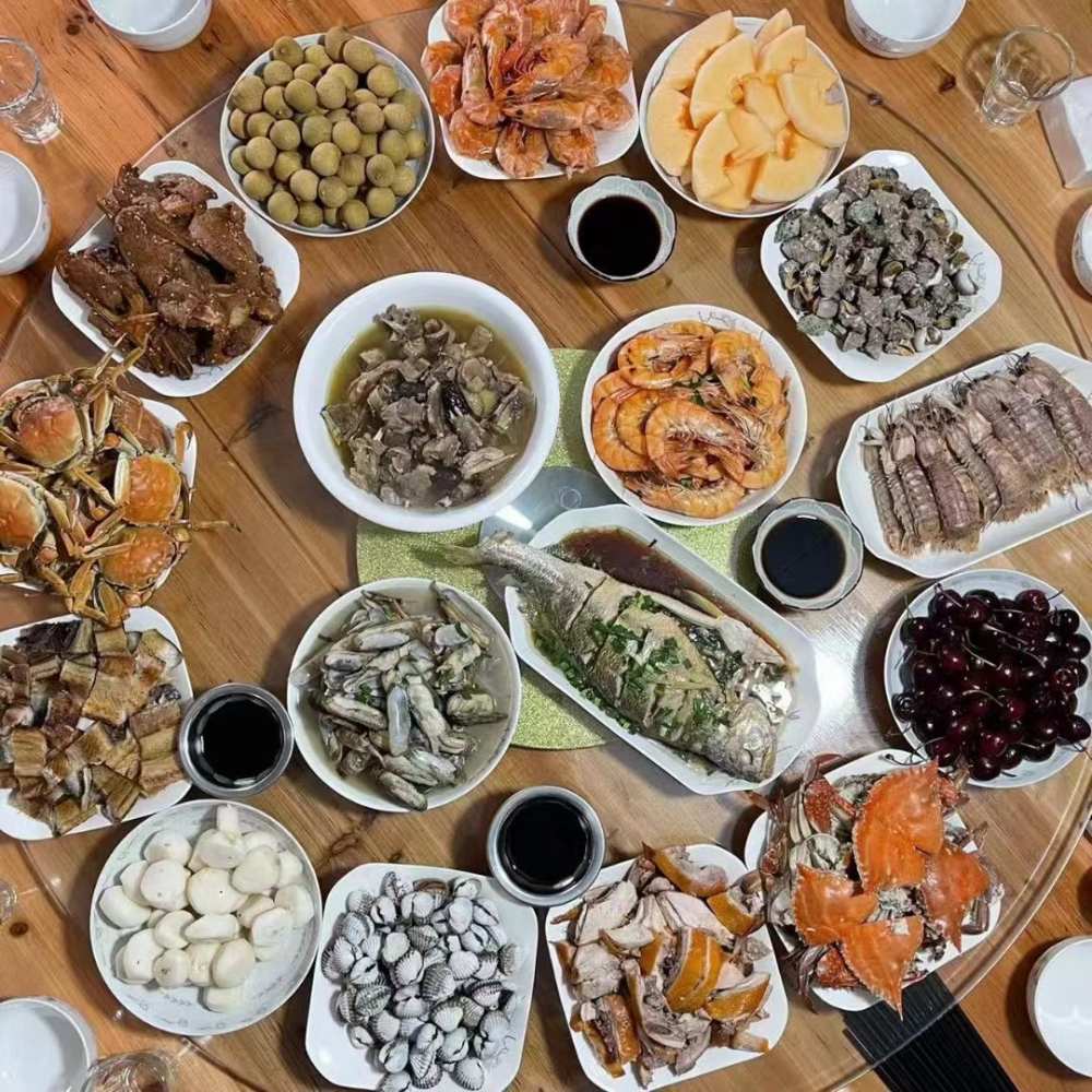 刚刚温州一大波年夜饭出炉太豪华了