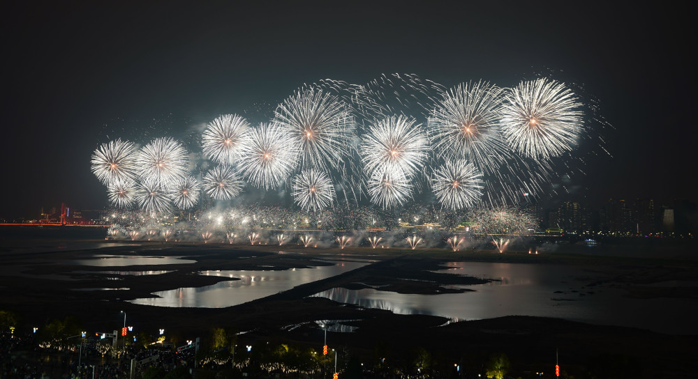 义乌马畈烟花图片