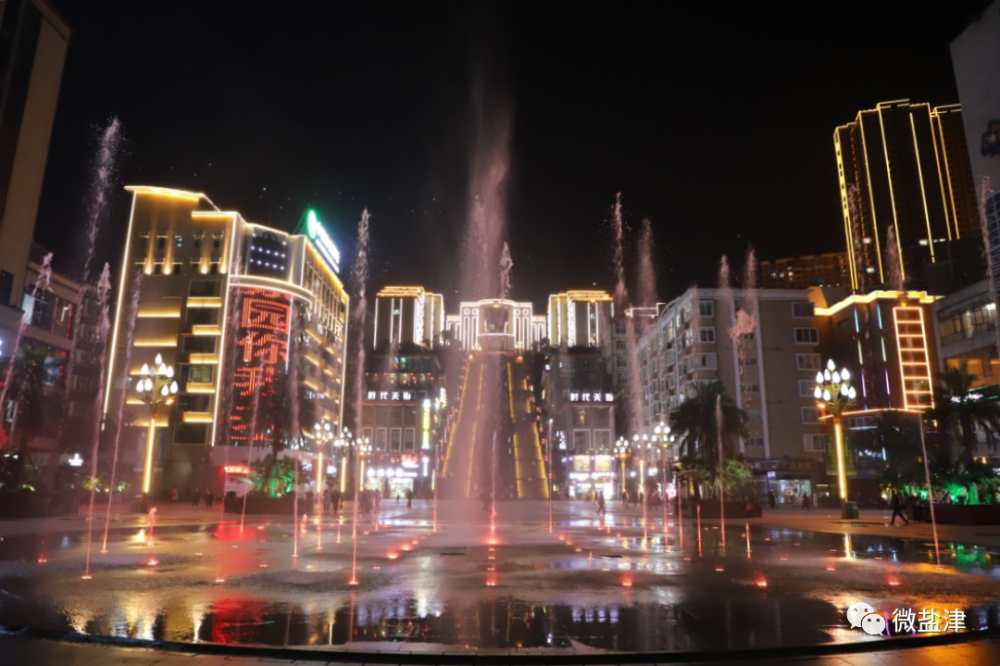 颜值爆表盐津璀璨夜景过新春