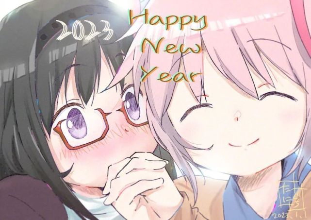 45张动漫新年贺图汇总，含昨天红包封面原图！