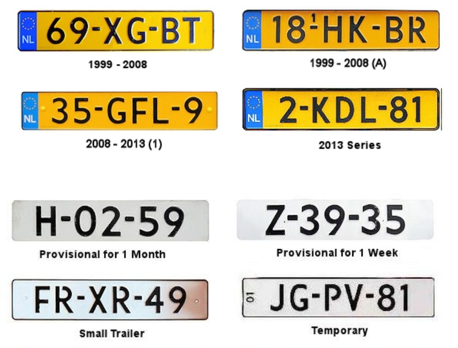再通过几个国家车牌样式的比对,大致确定是荷兰.