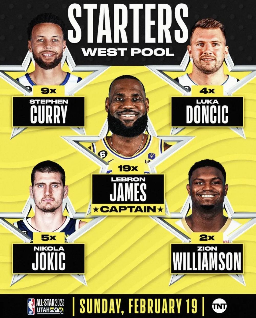 全明星首发出炉!今年,要来点不一样的!_腾讯新闻