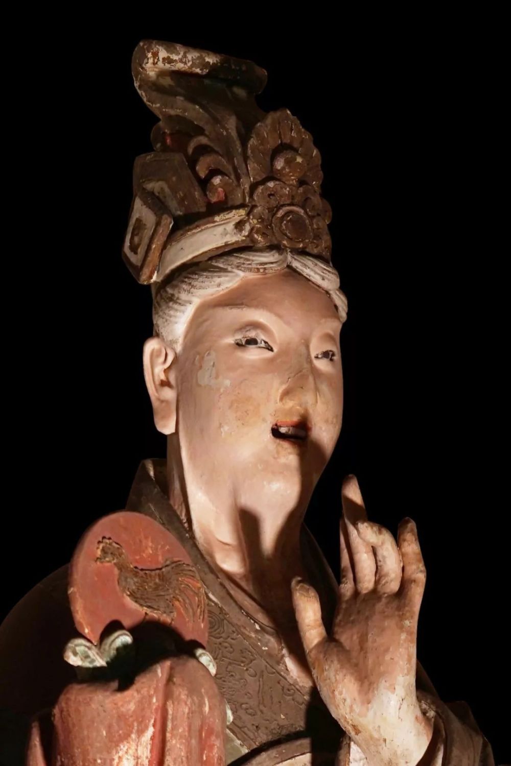 玉皇庙二十八宿塑像中毕月乌,心月狐,危月燕,张月鹿组属"月"性塑像,都