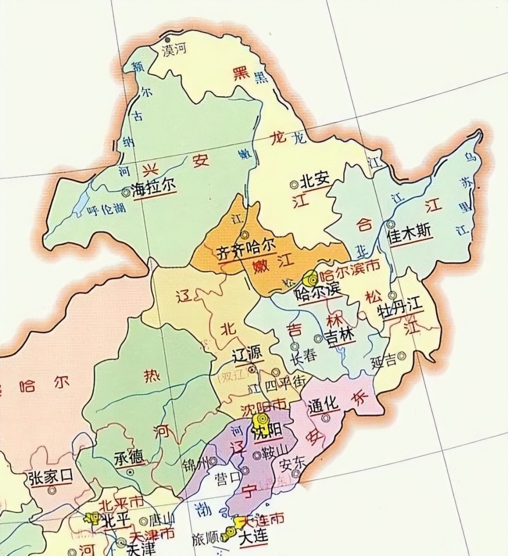 東北三省的區劃變動遼寧和黑龍江的20個縣為何劃入吉林省