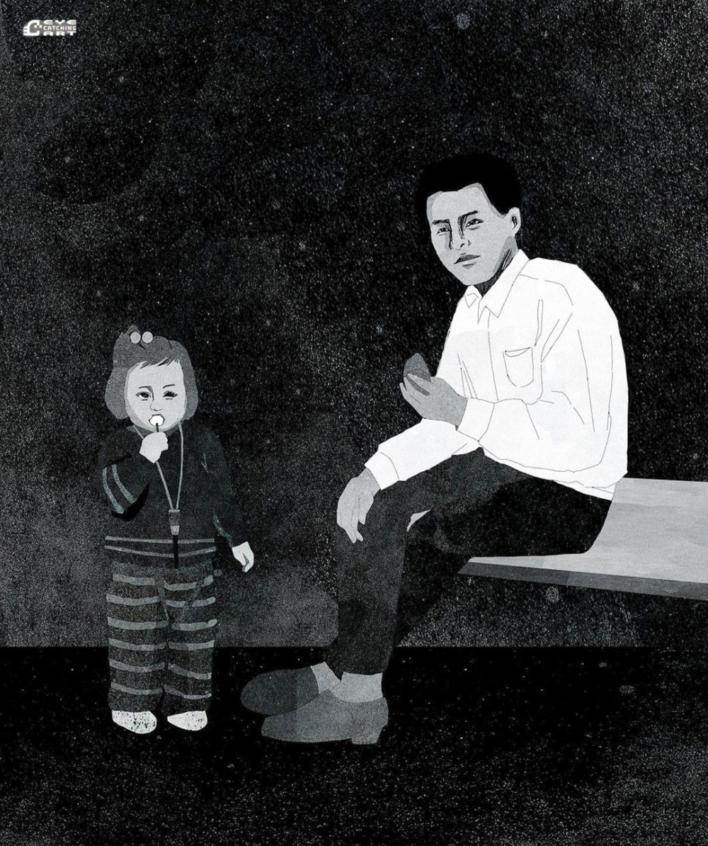 飞尘腐蚀之下的情感生活版画艺术家李世妍的单色调关系风景