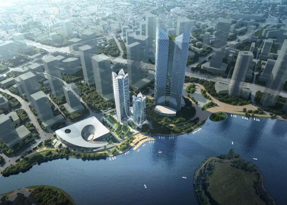 效果图 以实际建设为准中新科技文化艺术中心之智荟塔项目位于中新