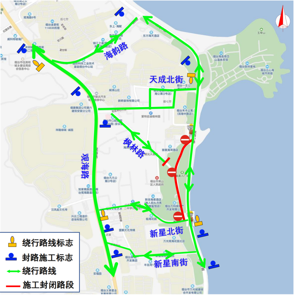 滨海路路线图图片