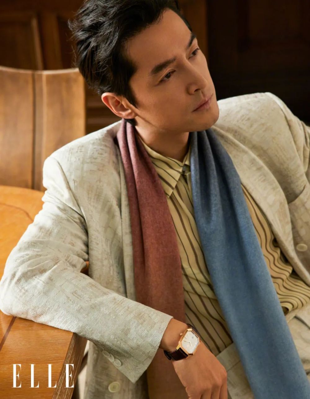 胡歌《elle》2月刊封面大片,儒雅绅士释放隽永魅力_腾讯新闻