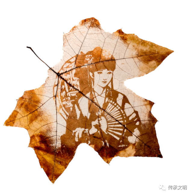 叶雕：方寸叶片间绽放的艺术_腾讯新闻