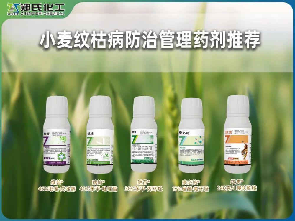 30%苯甲61丙環唑,康必施0317%唑醚61氟環唑,紋虎03噻呋酰胺