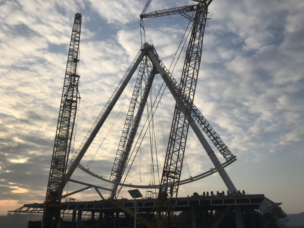 重庆海拔最高摩天轮复工 预计今年"五一"建成开放_腾讯新闻