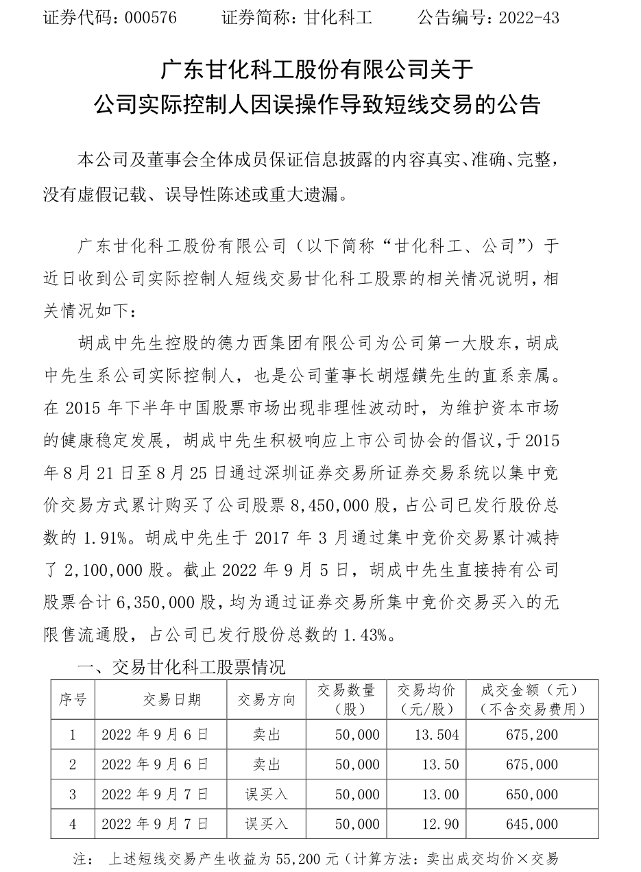 公告截图 图源 同花顺ifind据公司公告,胡成中由于工作繁忙,证券账户