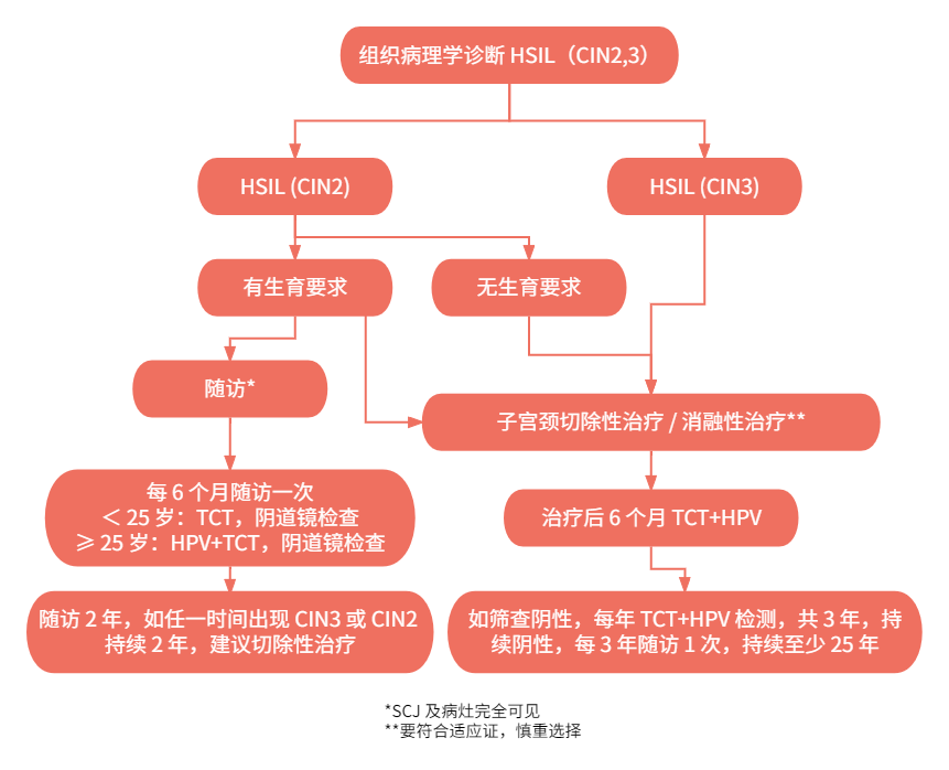 乾貨總結宮頸上皮內病變應如何長期管理分層流程圖快來收藏吧