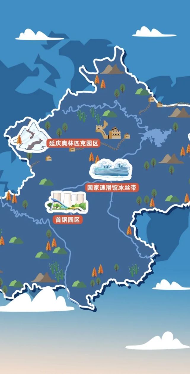 北京冬奥会场馆路线图图片