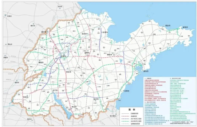 至曹县段东接江苏省徐州市丰沛高速公路,西接河南省沿黄高速民权至