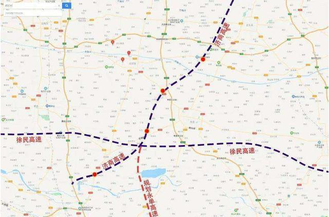 至曹县段东接江苏省徐州市丰沛高速公路,西接河南省沿黄高速民权至