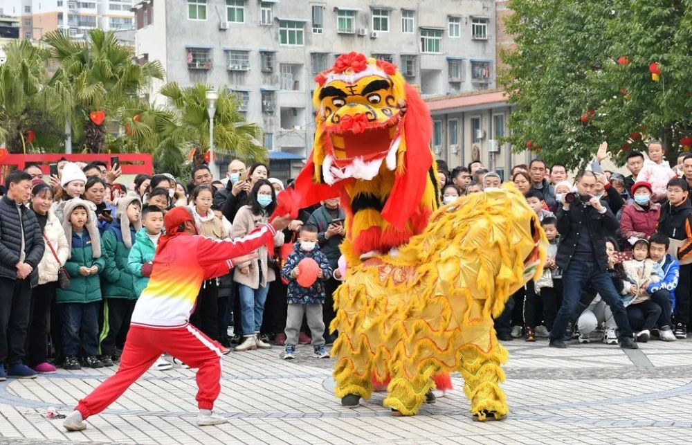 舞狮是道真自治县仡佬族人的一项传统体育运动,以高台舞狮最为出名