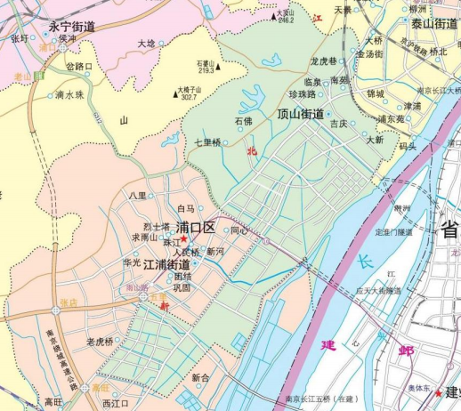 扩容后最新顶山街道2015年7月2日,国务院正式批复同意设立南京江北